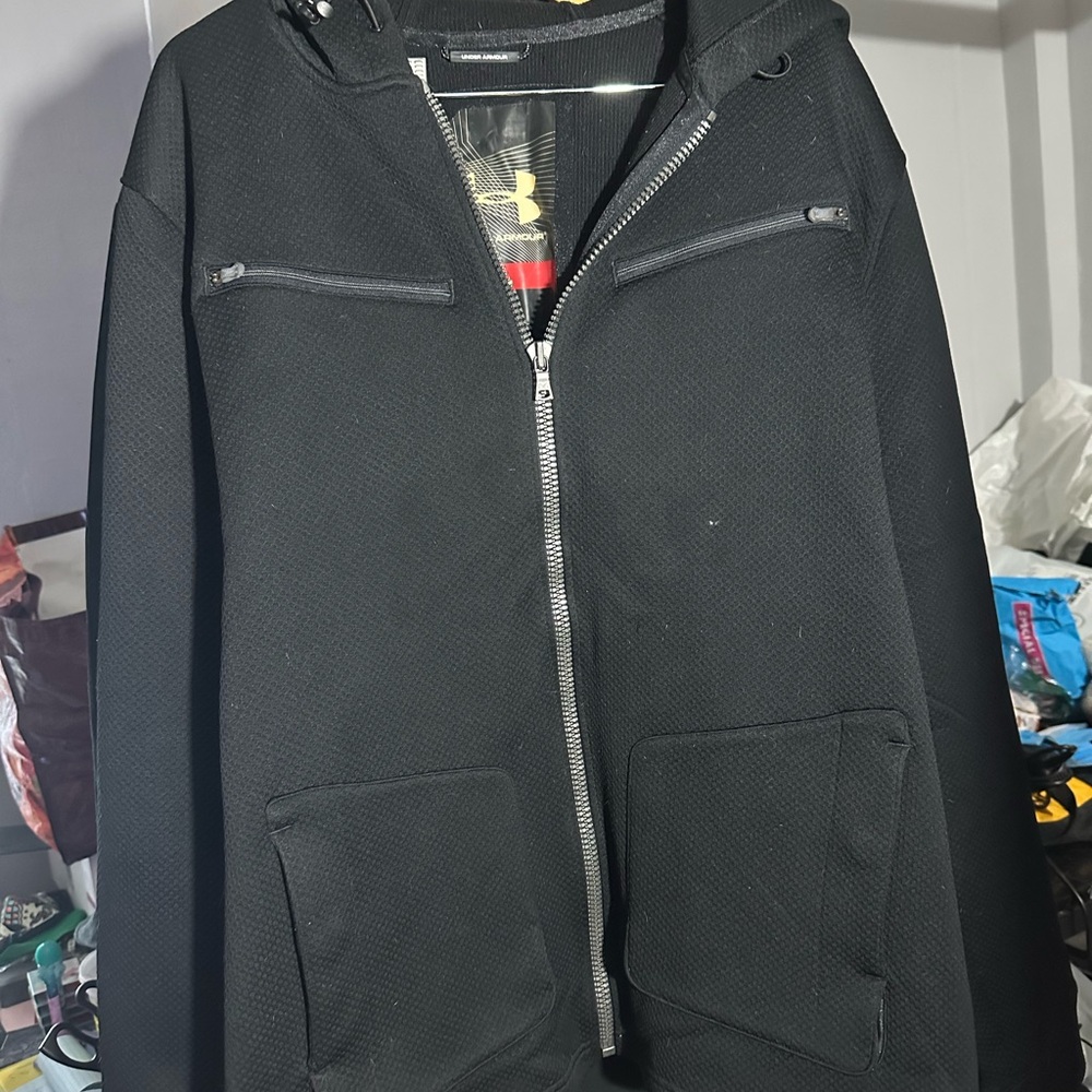 Under Armour Black Zip-Up Hoodie XXL